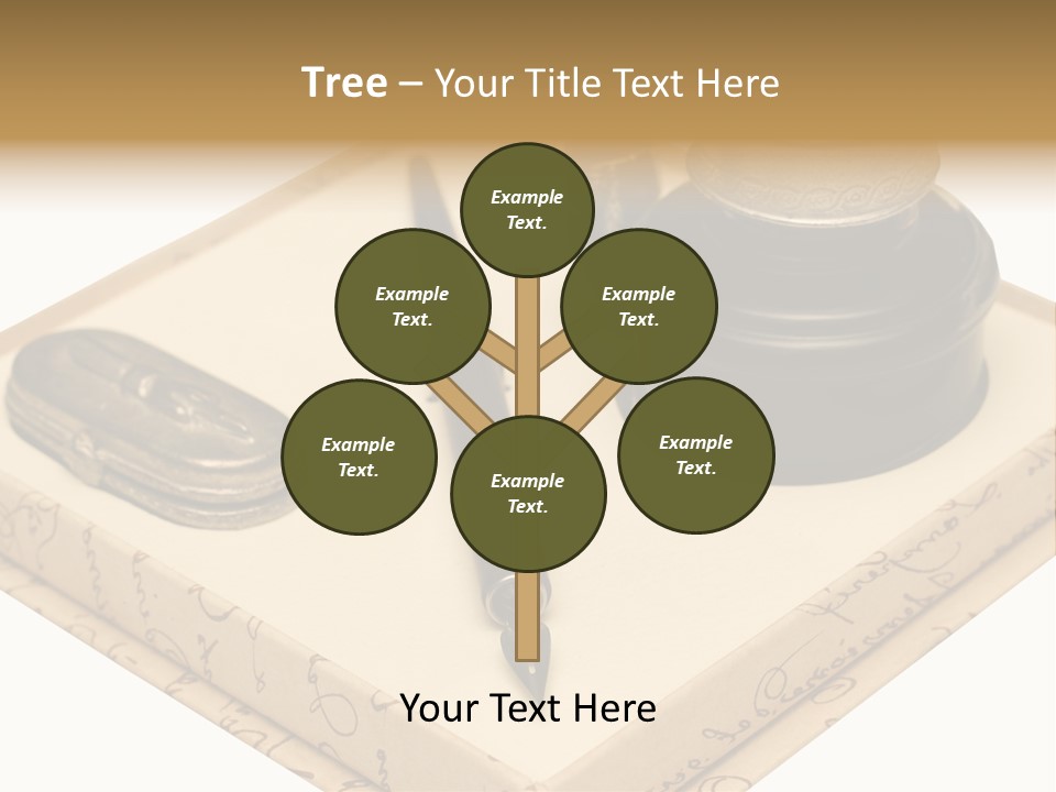 Pen Parchment Note PowerPoint Template