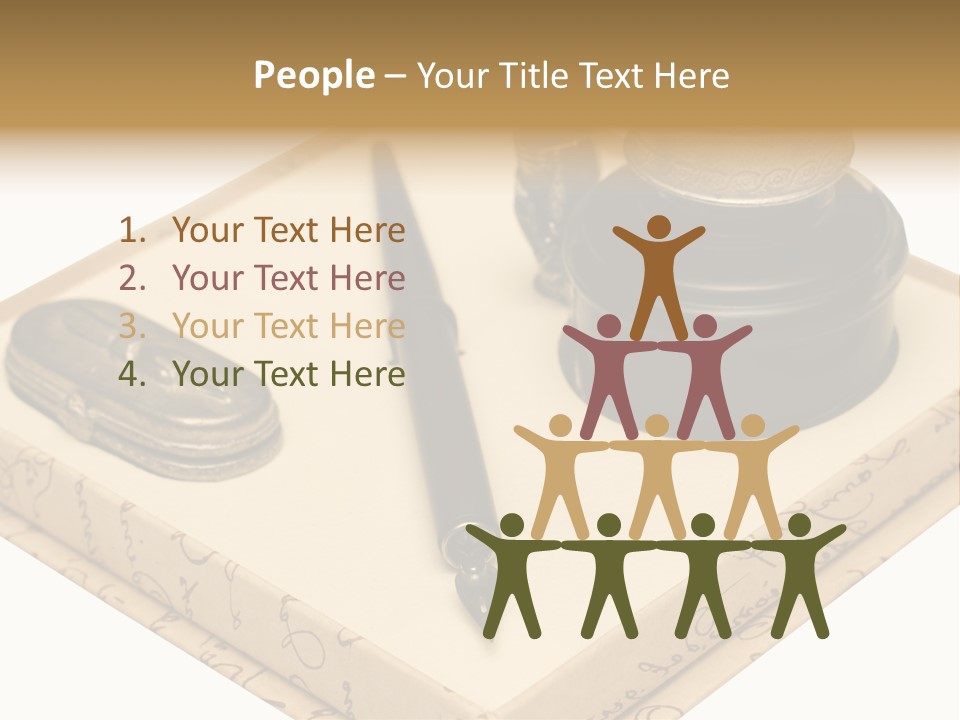 Pen Parchment Note PowerPoint Template