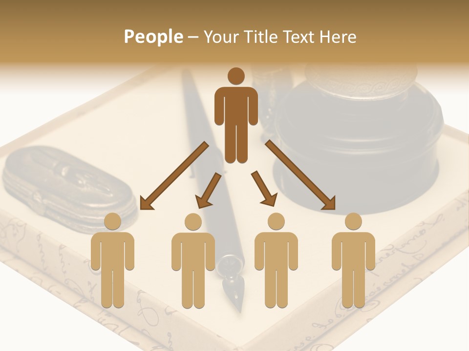 Pen Parchment Note PowerPoint Template