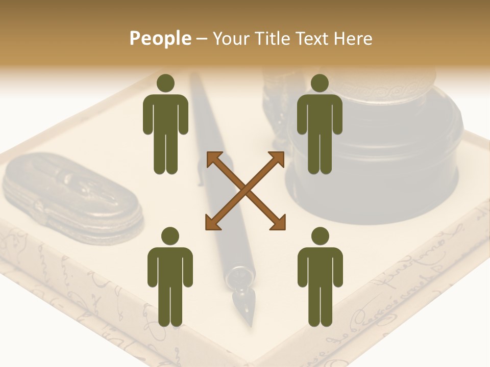 Pen Parchment Note PowerPoint Template