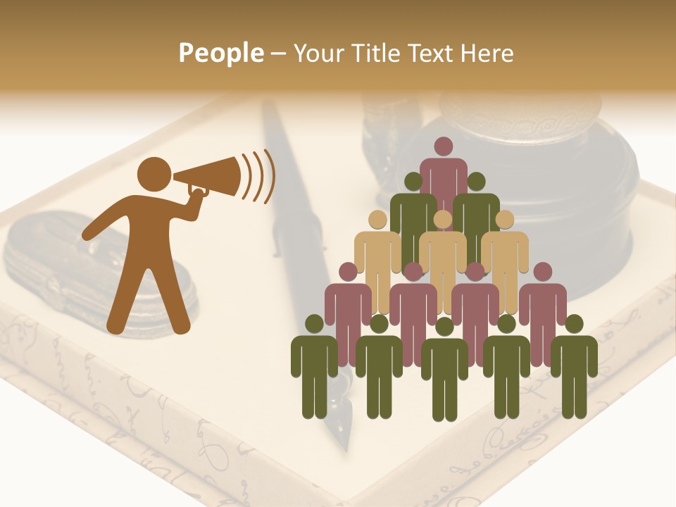 Pen Parchment Note PowerPoint Template