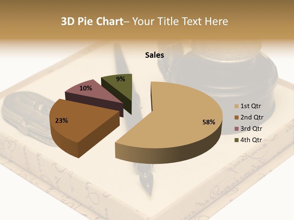 Pen Parchment Note PowerPoint Template