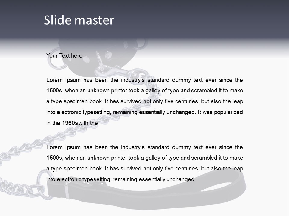 Fetish Pain Slave PowerPoint Template