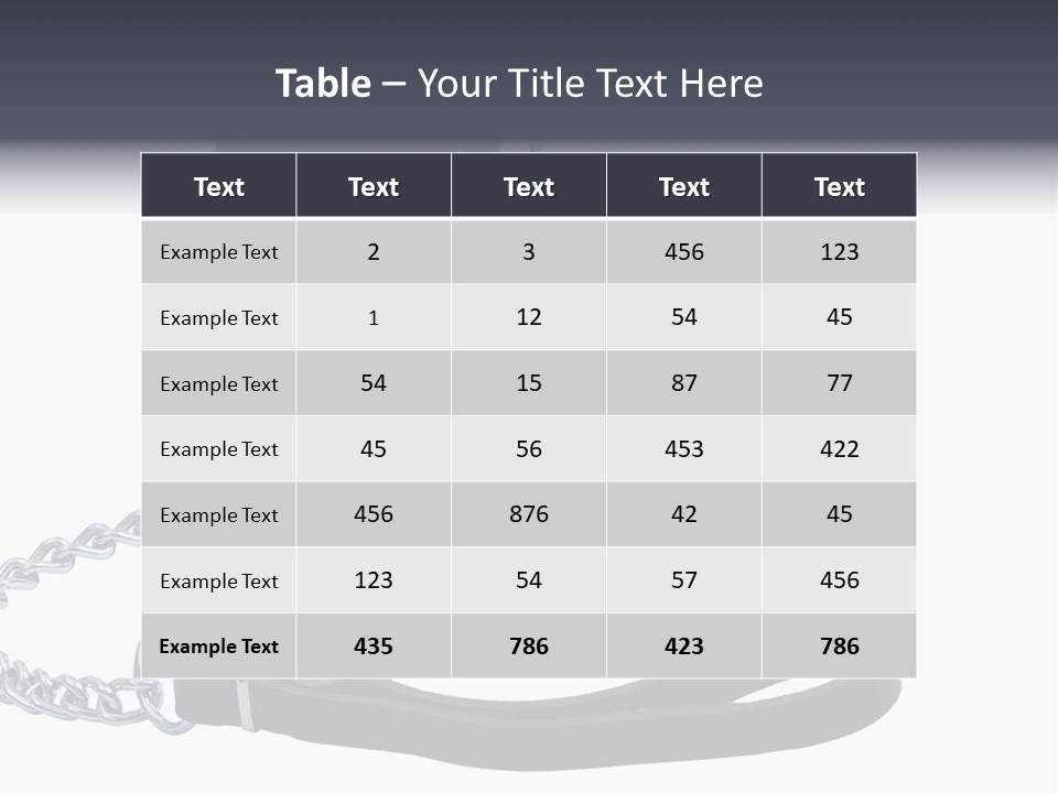 Fetish Pain Slave PowerPoint Template
