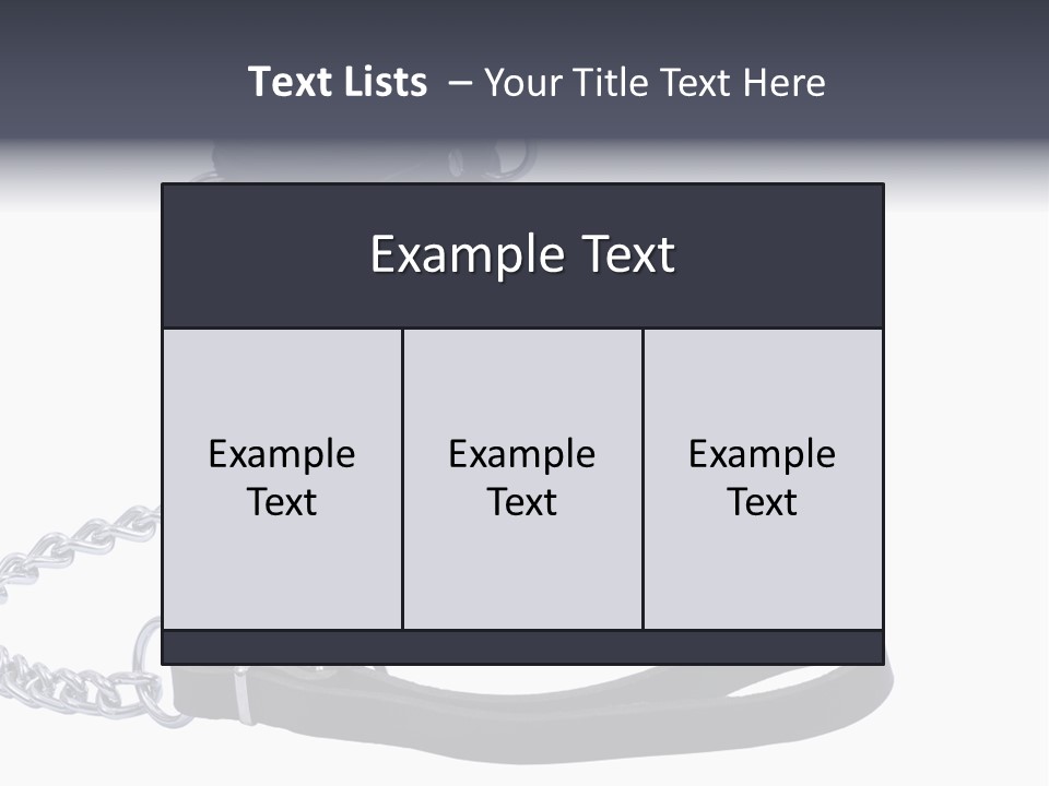 Fetish Pain Slave PowerPoint Template