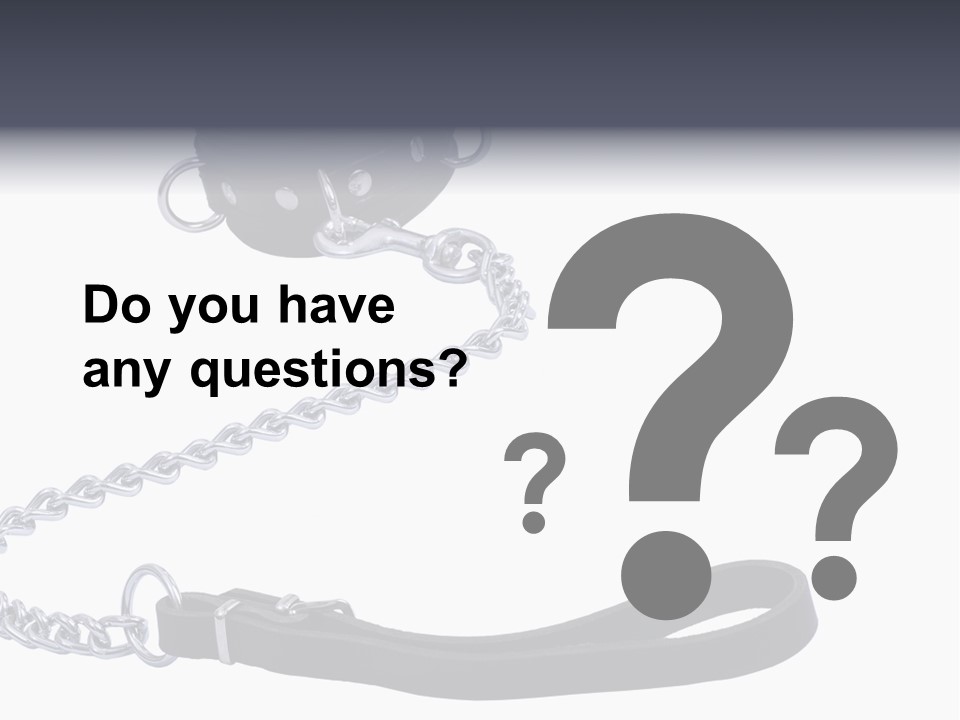 Fetish Pain Slave PowerPoint Template