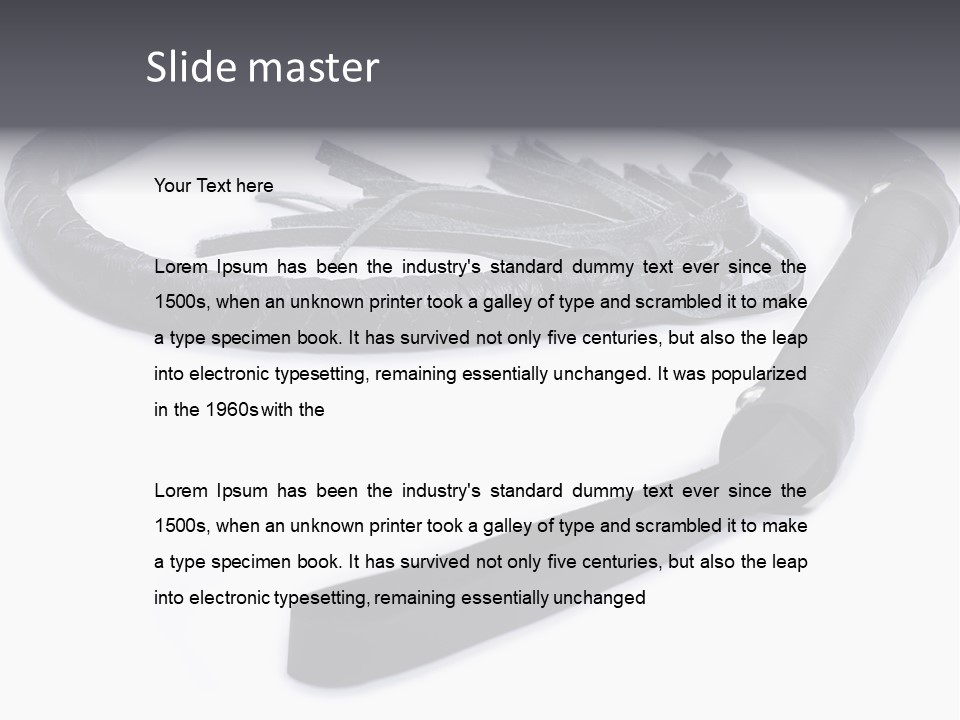 White Background Whip PowerPoint Template