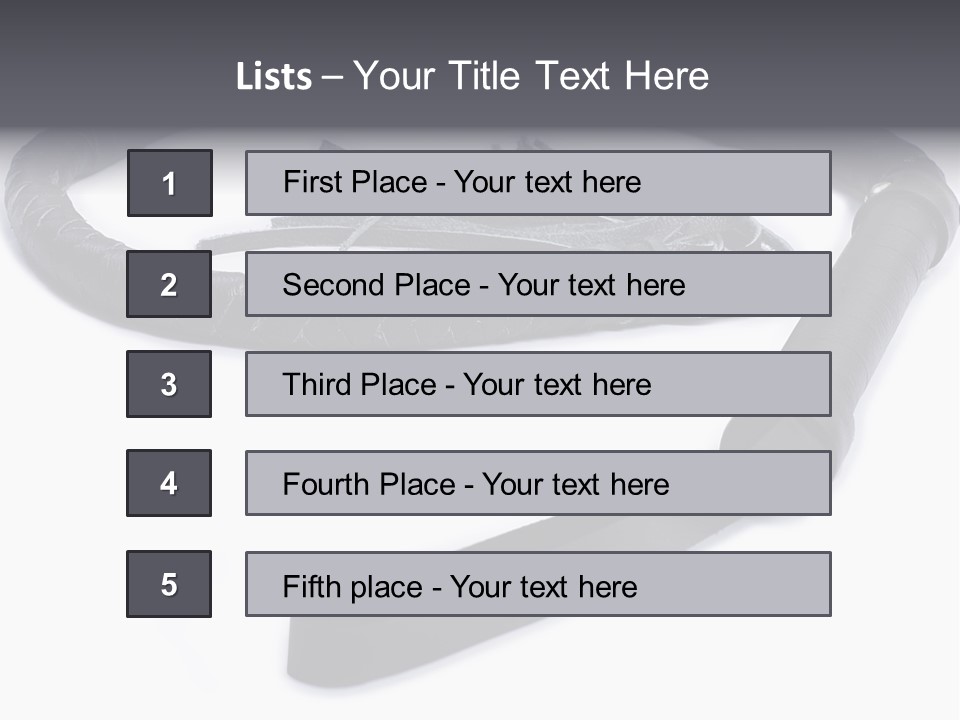 White Background Whip PowerPoint Template
