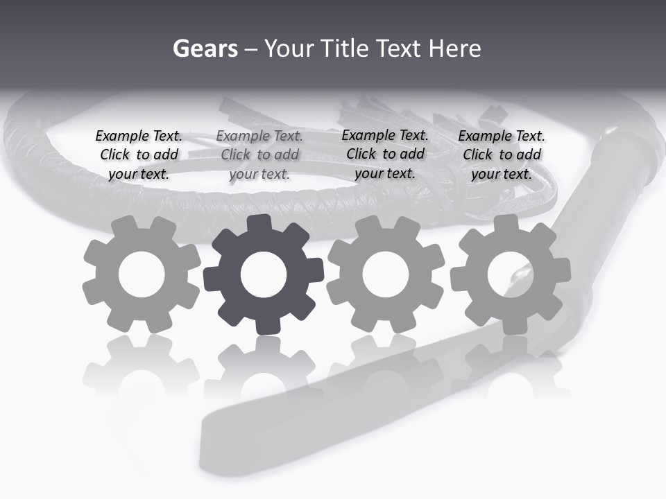 White Background Whip PowerPoint Template