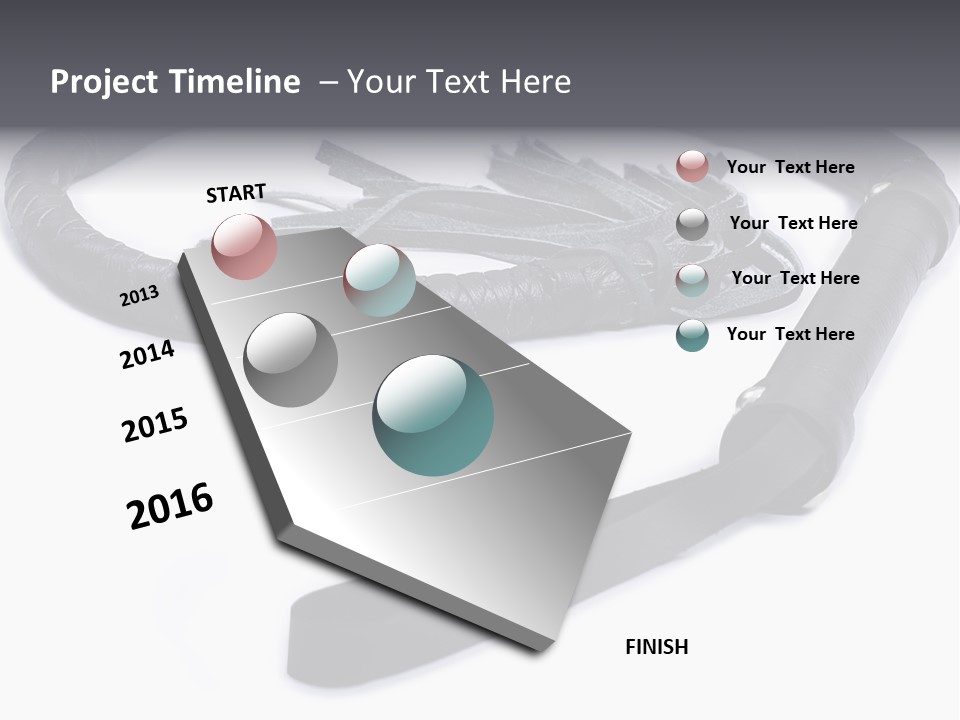 White Background Whip PowerPoint Template