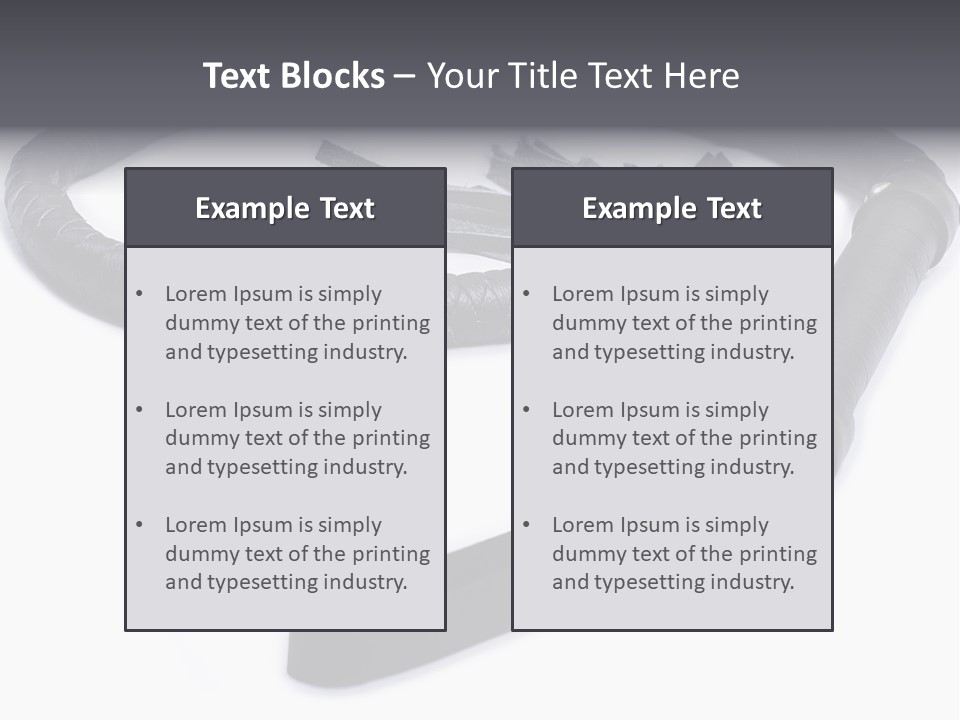 White Background Whip PowerPoint Template