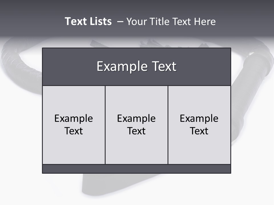 White Background Whip PowerPoint Template