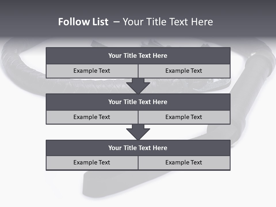 White Background Whip PowerPoint Template
