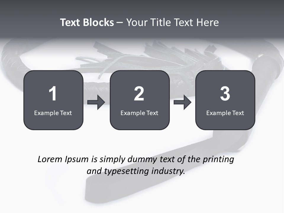 White Background Whip PowerPoint Template