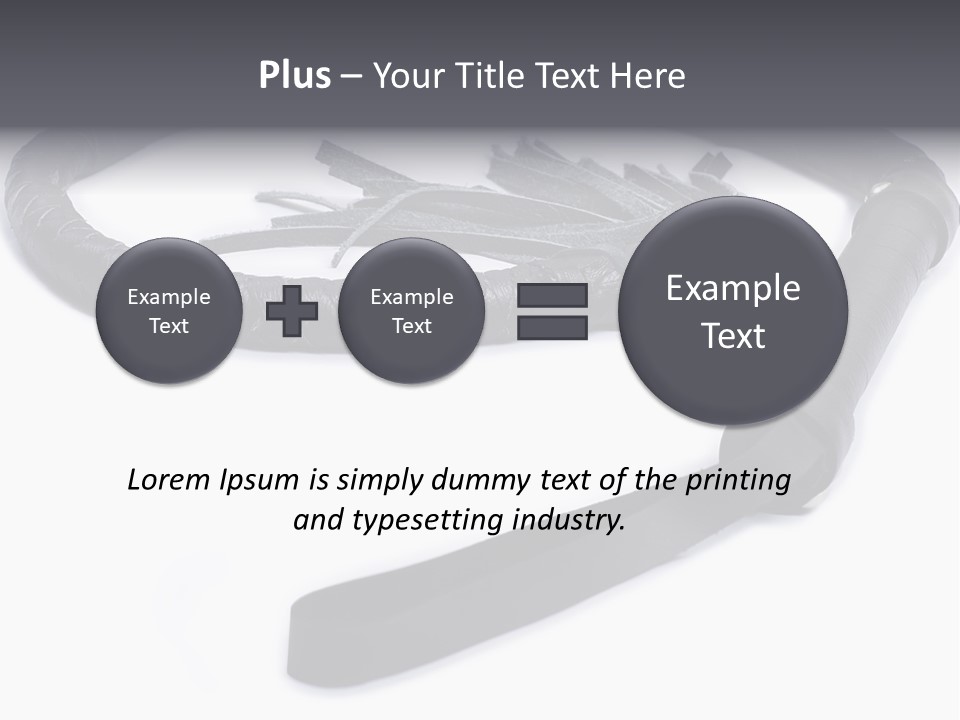 White Background Whip PowerPoint Template