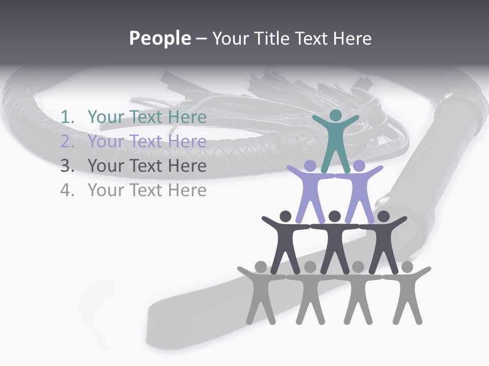 White Background Whip PowerPoint Template