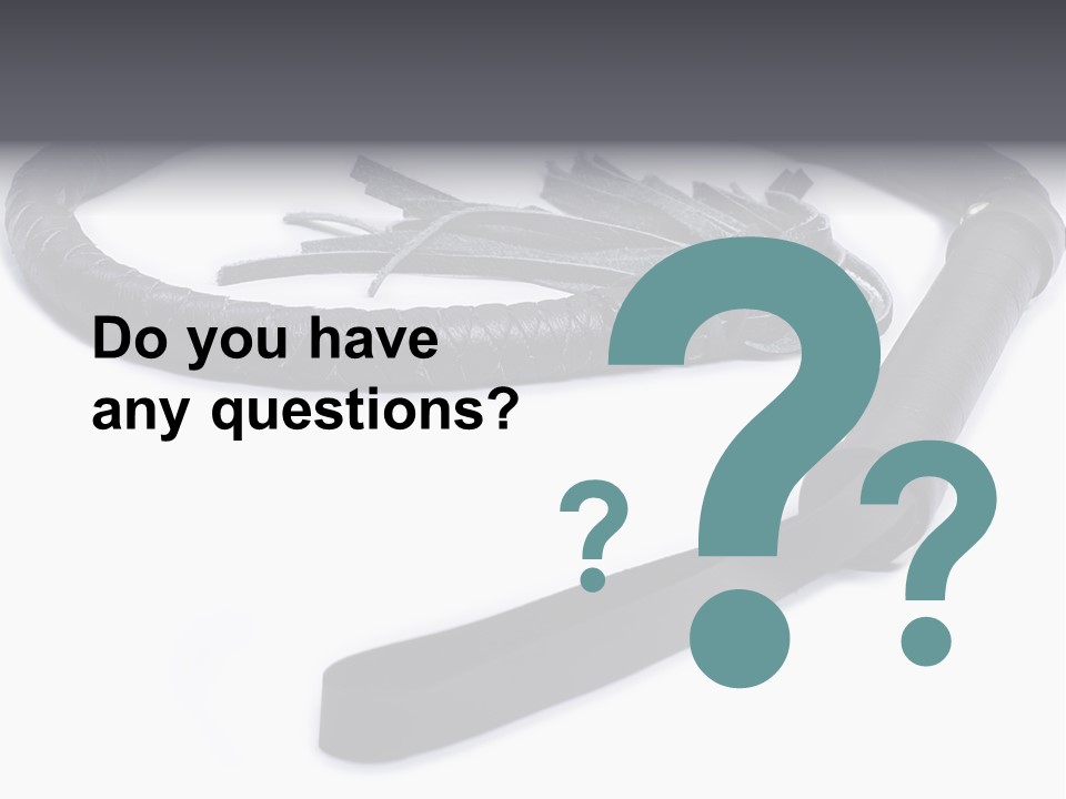 White Background Whip PowerPoint Template