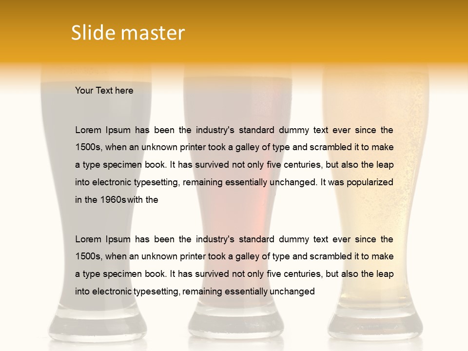 Isolated Alcohol Irish PowerPoint Template