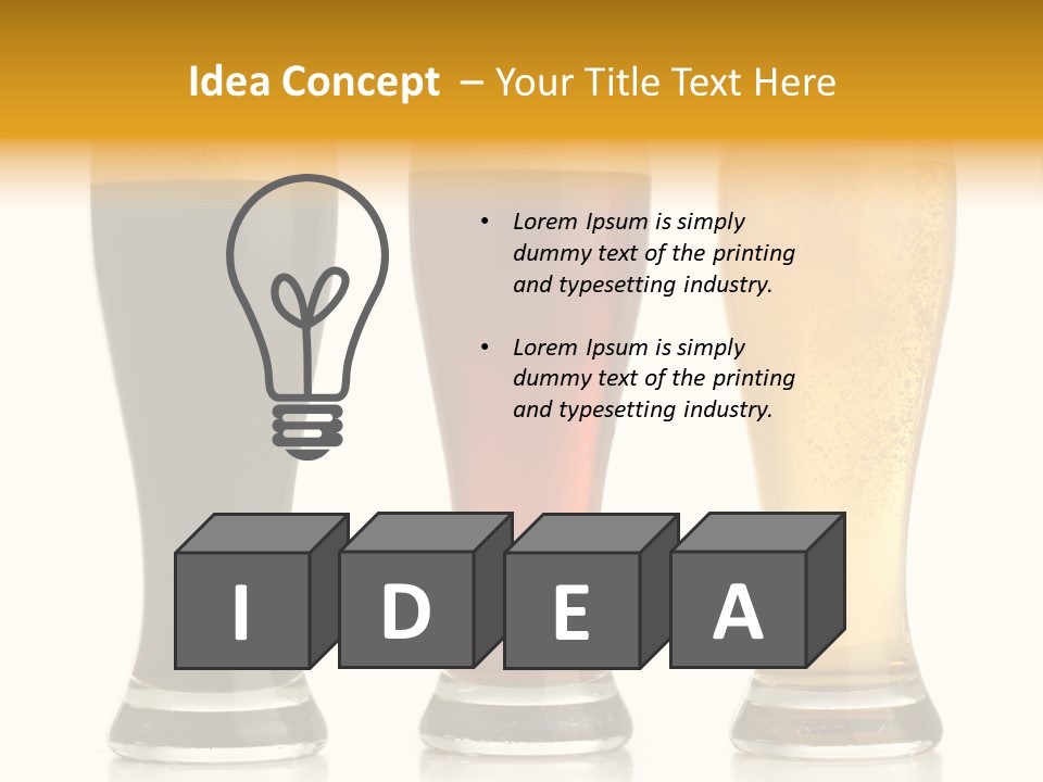 Isolated Alcohol Irish PowerPoint Template