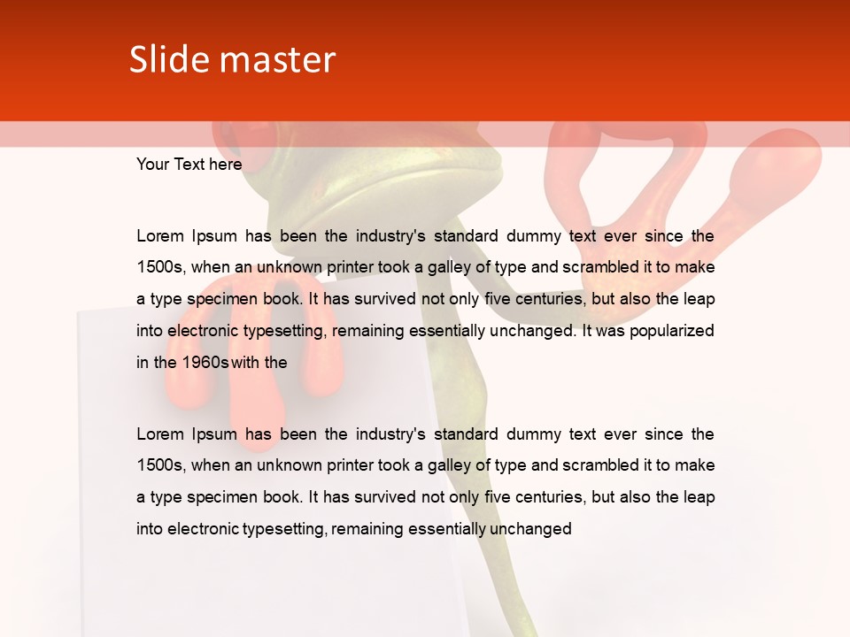 Eye Aqua Amazonian PowerPoint Template