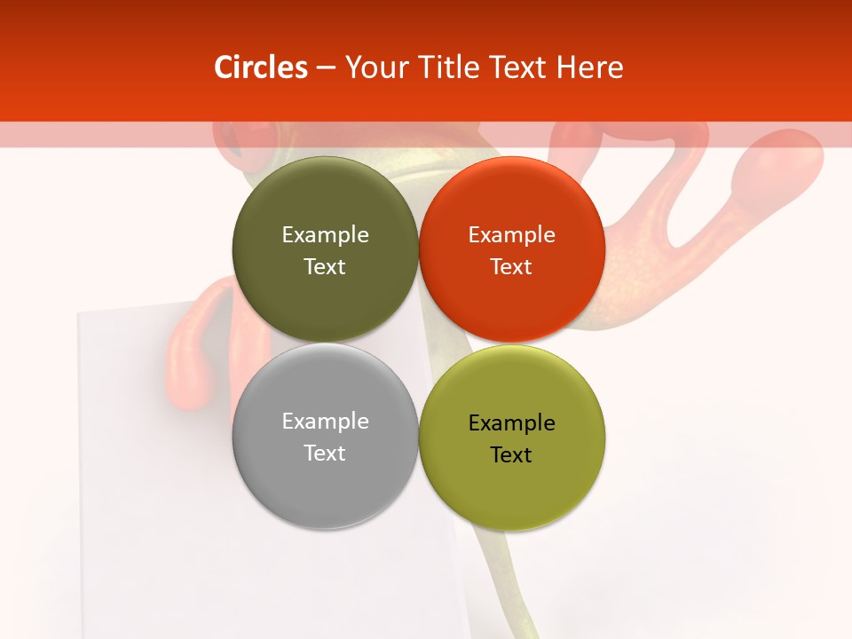 Eye Aqua Amazonian PowerPoint Template