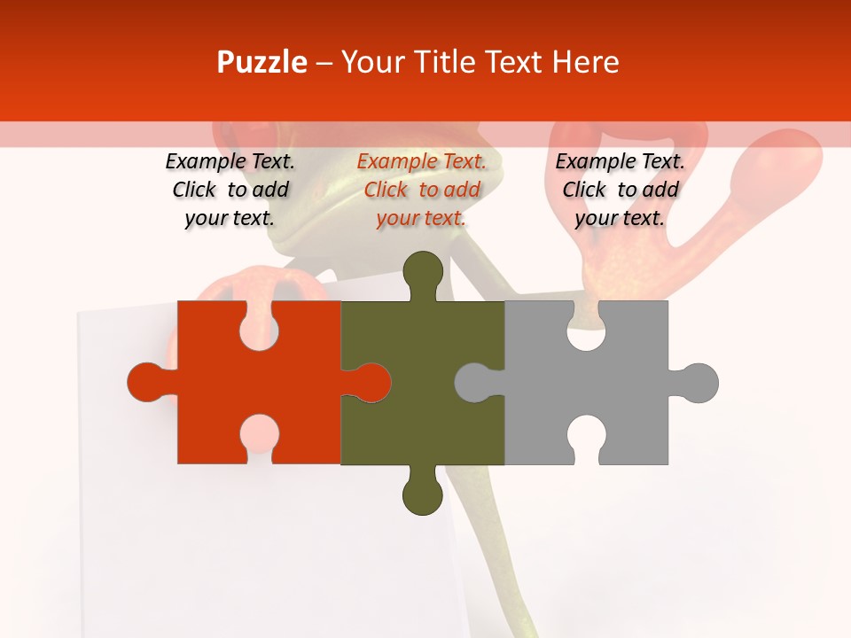 Eye Aqua Amazonian PowerPoint Template