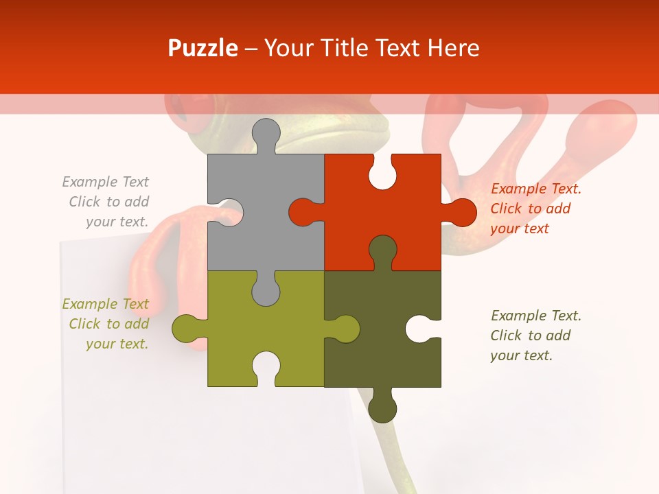 Eye Aqua Amazonian PowerPoint Template