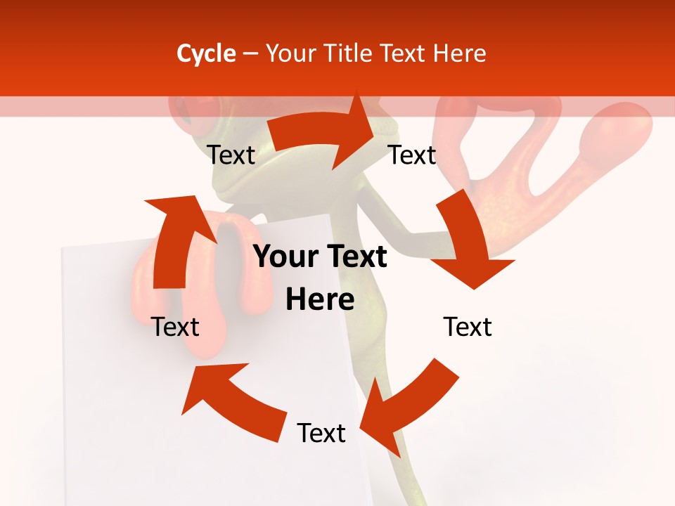 Eye Aqua Amazonian PowerPoint Template