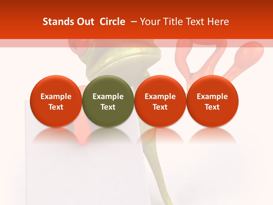 Eye Aqua Amazonian PowerPoint Template