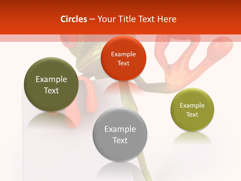 Eye Aqua Amazonian PowerPoint Template