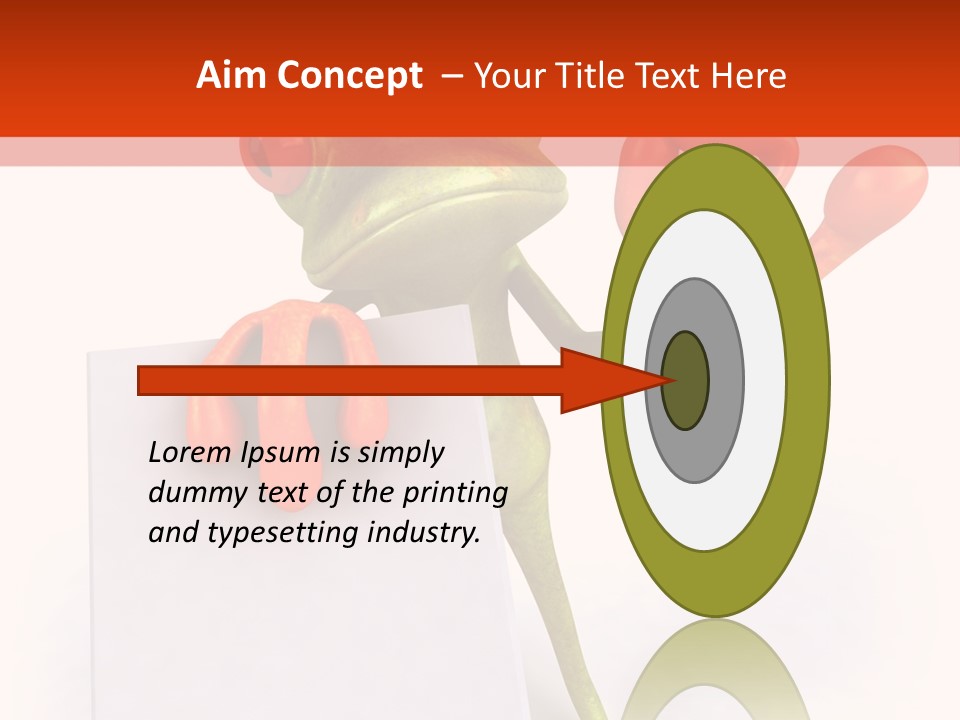 Eye Aqua Amazonian PowerPoint Template