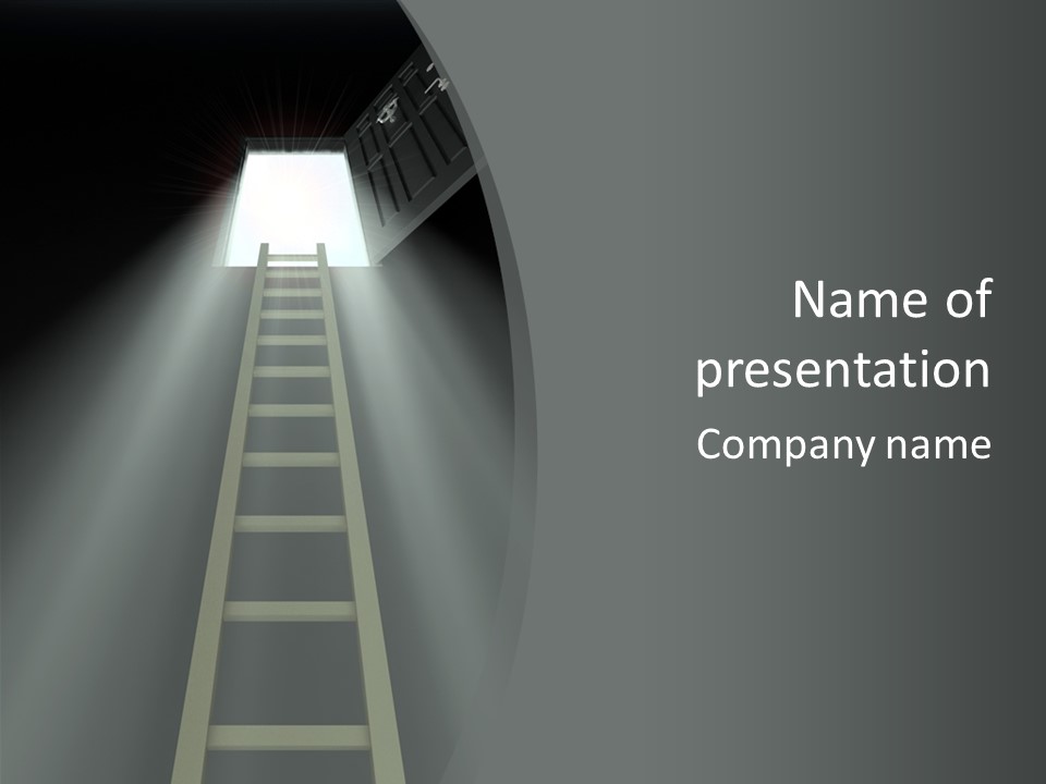 Entrance End Future PowerPoint Template