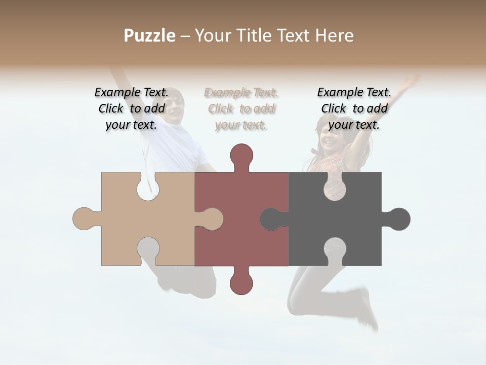 Caucasian Boyfriend Cute PowerPoint Template