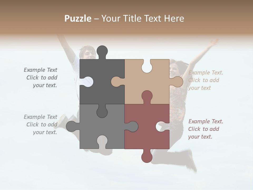 Caucasian Boyfriend Cute PowerPoint Template