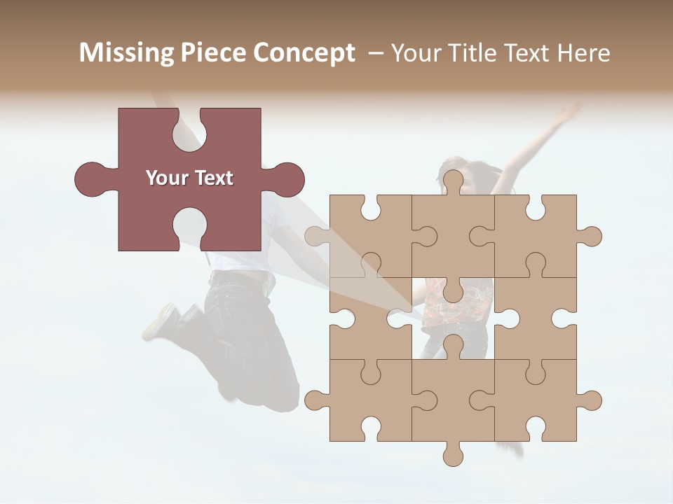 Caucasian Boyfriend Cute PowerPoint Template