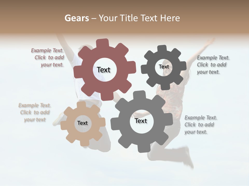 Caucasian Boyfriend Cute PowerPoint Template