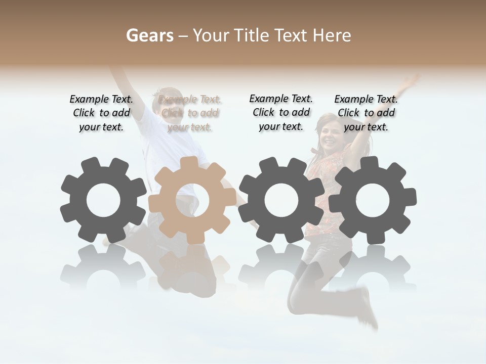 Caucasian Boyfriend Cute PowerPoint Template