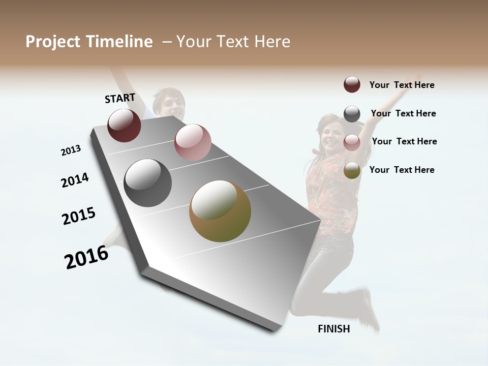 Caucasian Boyfriend Cute PowerPoint Template