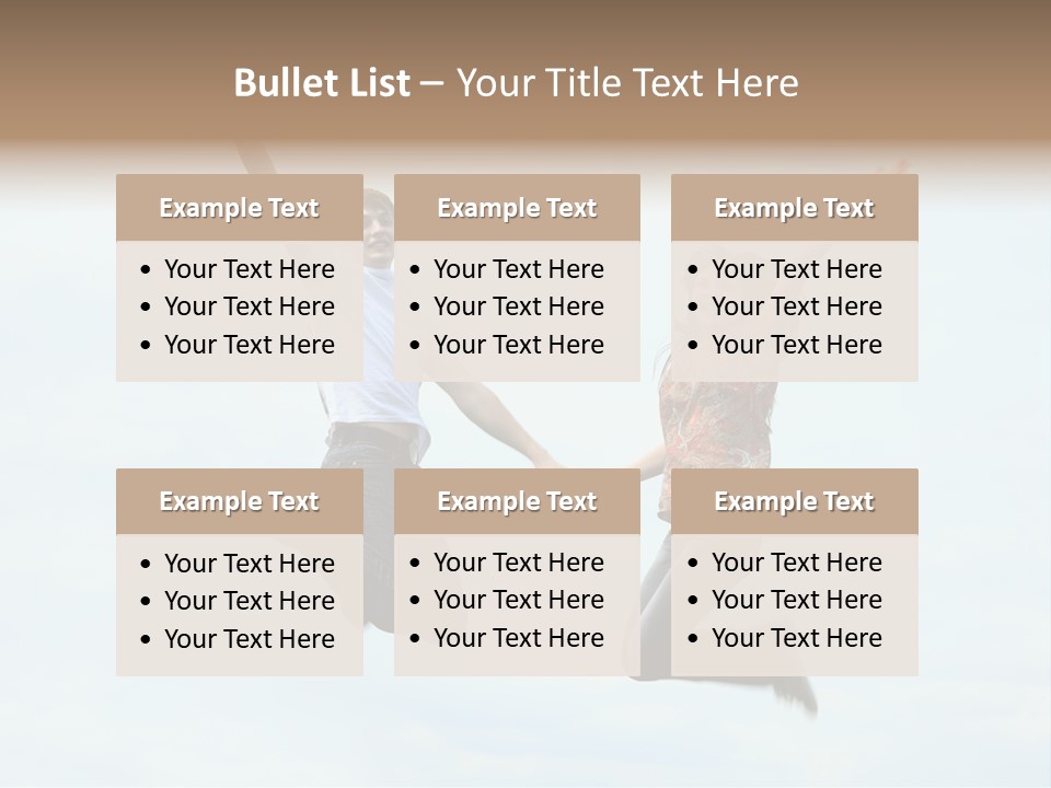 Caucasian Boyfriend Cute PowerPoint Template