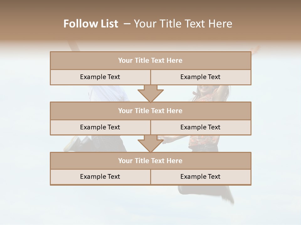 Caucasian Boyfriend Cute PowerPoint Template