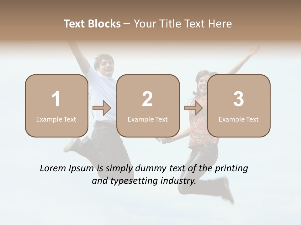 Caucasian Boyfriend Cute PowerPoint Template