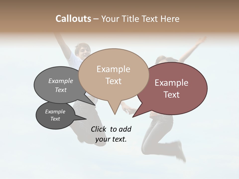 Caucasian Boyfriend Cute PowerPoint Template