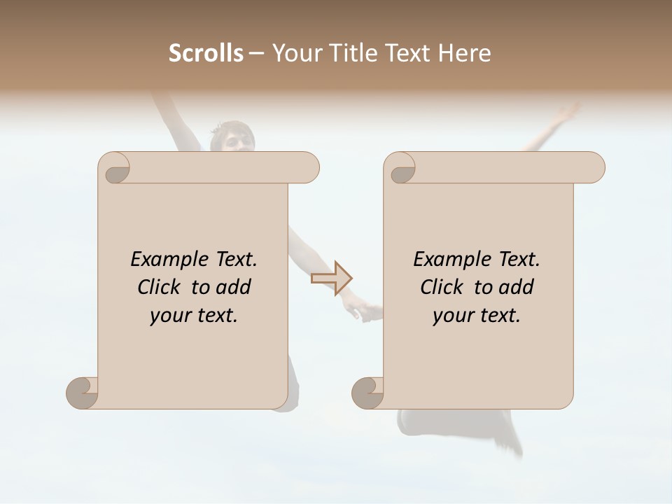 Caucasian Boyfriend Cute PowerPoint Template