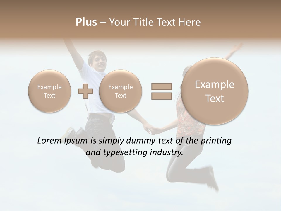 Caucasian Boyfriend Cute PowerPoint Template