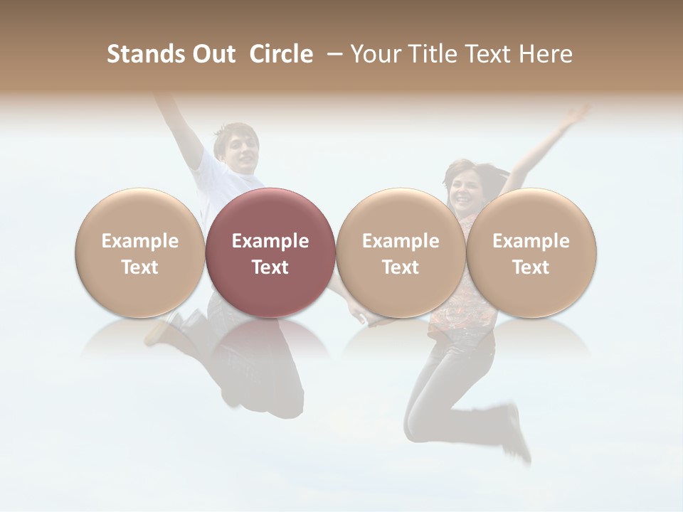 Caucasian Boyfriend Cute PowerPoint Template