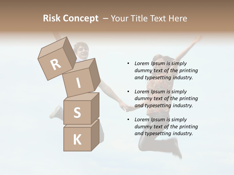 Caucasian Boyfriend Cute PowerPoint Template