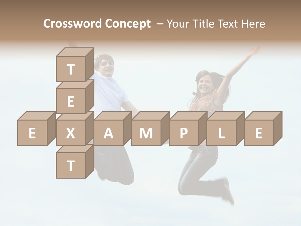 Caucasian Boyfriend Cute PowerPoint Template