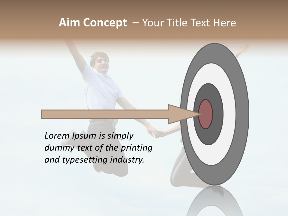 Caucasian Boyfriend Cute PowerPoint Template