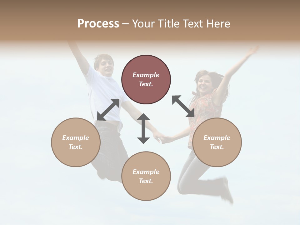 Caucasian Boyfriend Cute PowerPoint Template