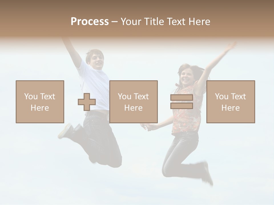 Caucasian Boyfriend Cute PowerPoint Template